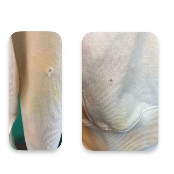 All Saints We Are Pippa Tie Dye Sweatshirt| Orange/Yellow| Size: S| Flaw - Picture 3 of 7